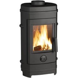 Poêle à bois INVICTA Remilly - Puissance optimale: 7 kW - Max: 105 kW - Bûches 33 cm max - Fonte - Fabriqué en France - Ecodesign
