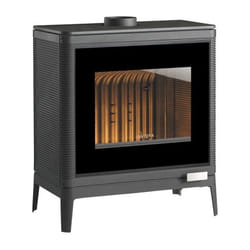 Invicta - Poele a bois Kazan Grand Angle - 9 Kw - Bûches 58 cm