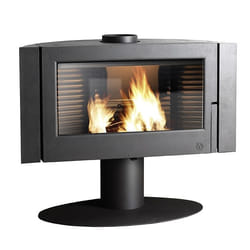 Invicta Antaya poêle Pose libre Briquettes de bois Noir