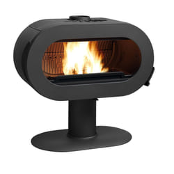 Invicta P648044 cheminée Intérieure Cheminée autonome Bois de chauffage Anthracite