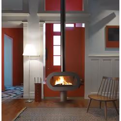 Invicta P648044 cheminée Intérieure Cheminée autonome Bois de chauffage Anthracite