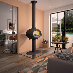 Invicta P648114 cheminée Intérieure Cheminée autonome Bois de chauffage Anthracite