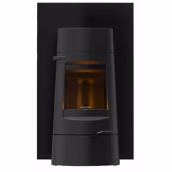 Invicta Aratos, Pose libre, Noir, Fonte, Acier, 22 kg, Haut, Pellet, Briquettes de bois