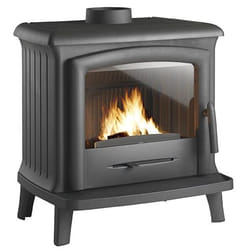 Invicta Norik poêle Pose libre Briquettes de bois Noir