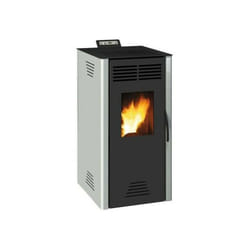 Poele a granulés modulable Invicta Adrano - 7,3 kW - Rendement 88,7% - Gris