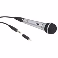 Hama 00131597, Microphone de karaoké, 80 dB, 70 - 13000 Hz, Unidirectionnel, Avec fil, 6,35 mm (1/4")