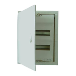 Legrand - Coffret modulaire encastré 2 rangées 24+4 modules avec porte isolante galbée blanche 001512
