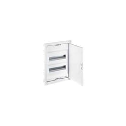 Coffret modulaire encastré 2 rangée 24+4 modules avec porte métal extra plate blanche LEGRAND 001532