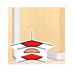 Legrand 010605, Support de câbles courbes, Blanc