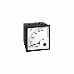 Voltmètre analogique 500V à fût carré 68x68mm LEGRAND 014661 Appareil analogique de mesure de tension d'un circuit électrique ...