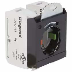 Sous - ensemble bloc pour tête non lumineuse Osmoz raccordement à vis - NO+NF et étrier 3 postes