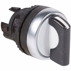Description Legrand - Osmoz compo - bouton tournant non lum - manette - 2 posit. fixes 90° - noi.