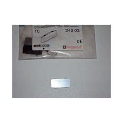 Etiquette osmoz insert petit modèle alu sans texte Legrand 024302