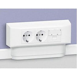 Legrand - Cadre Mosaic 6 mod - pour toutes moulures et plinthe h.20 DLPlus - blanc
