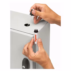 Pinceau retouche peinture anticorrosion RAL7035 LEGRAND 036591 Atlantic et Altis, accessoire de finition pour coffret et armo ...