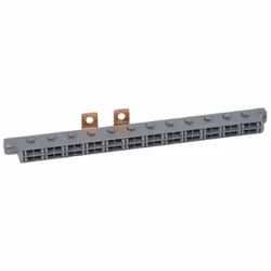 Répartiteur de rangée 1P+N avec 24 cordons connecteurs 6mm² L120mm bleu et noir LEXICLIC LEGRAND 037317 Cordons Ø6 mm² équipé ...