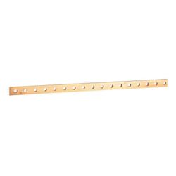 Legrand - Barre cuivre plate rigide à trous taraudés section 18x4mm 245A ou 200A admissibles longueur 990mm (037434)