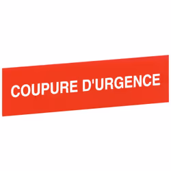 etiquette - coupure d'urgence - legrand 0380924
