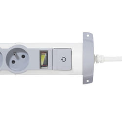 LEGRAND Rallonge multiprise Confort et Sécurité indicateur de surcharge 6x2 P+T