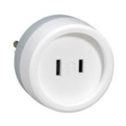 LEGRAND Adaptateur 2 pôles US pour socle européen
