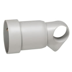 Fiche femelle 16A 2P+T - Legrand 50425 - Gris - Poignée avec sortie latérale du cable par embout