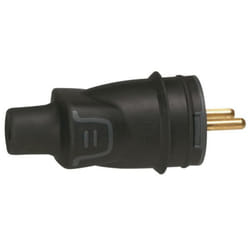 Fiche borne à vis 2P+T 16A IP44 - LEGRAND - 050445 - Noir - Thermoplastique