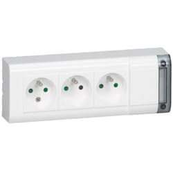 LEGRAND Bloc multiprise 3 prises fixable sans cordon