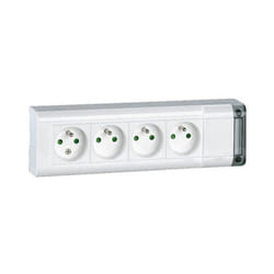 LEGRAND Bloc multiprise 4 prises fixable sans cordon
