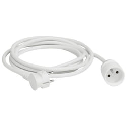 LEGRAND Rallonge - 2 phases + terre - 3 m - Blanc