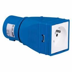 L’adaptateur industriel et domestique 2P+T livré monté de Legrand permet de connecter une fiche à brochage domestique sur un  ...