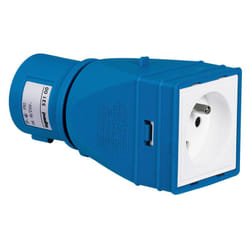 Legrand - Adaptateur industriel et domestique 2P+T livré monté
