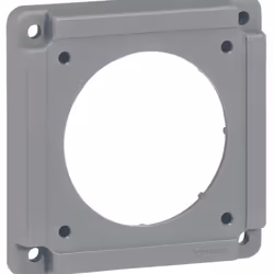 Plaque adaptation Hypra pour fixation de prises sur les coffrets de prises - livrée avec vis de fixation