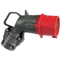 Fiche mobile coudée Hypra IP44 32A - 380V~ à 415V~ - 3P+N+T - plastique rouge - LEGRAND