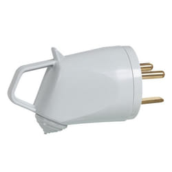 Fiche électrique - LEGRAND - 055632 - 2P+T en plastique 20A 400V - Gris - IP20