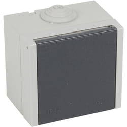 Legrand - Prise étanche 3P+N+T à volet Plexo 20A 400V IP44 IK08 saillie gris 055707
