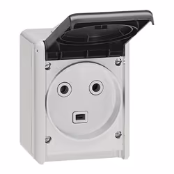 Prise étanche 2P + T PLEXO complet en saillie 32 A IP 44 - LEGRAND - 055872