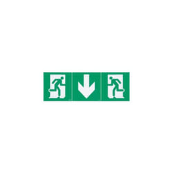 Etiq evac univ fleche droite -