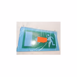 Plaque de signalisation réglementaire avec picto fleche horizontale de sortie gauche ou droite pour BAES par tranche Arcor LE ...