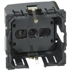 Prise de courant standard germanique Céliane 16A 250V 2P+T contact latéral (067153)