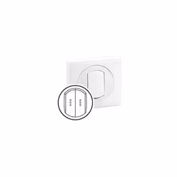 Enjoliveur pour commande lumineuse double à voyant blanc IP44 CELIANE LEGRAND 067804 S'associe aux mécanismes : réf. 067001 x ...
