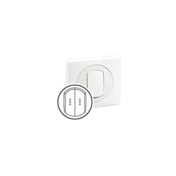 Legrand - Enjoliveur pour commande lumineuse double à voyant blanc IP44 celiane 067804