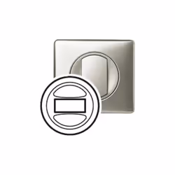 Enjoliveur titane interrupteur automatique sans marche-arret celiane LEGRAND 068339 Enjoliveur pour mécanisme inter auto sans ...