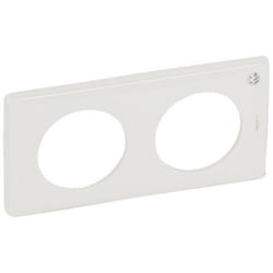 PLAQUE 2 POSTES ANTIMICROBIEN LEGRAND 069002