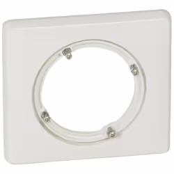 Plaque Céliane 1 poste blanc, IP44, finition brillante - LEG 069071
