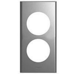 Plaque Céliane 2postes Inox brossé pour rénovation