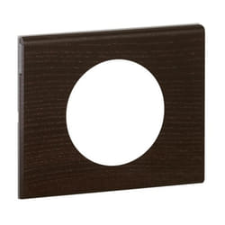 LEGRAND Celiane Plaque de finition 1 poste bois wengé