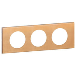 LEGRAND Celiane Plaque de finition 3 postes bois érable