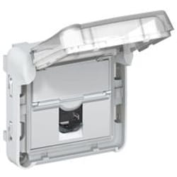 Legrand 069569 prise de courant RJ-45 Gris, Blanc
