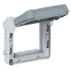 Legrand 069579 Plaque de commutation et obturateur Gris, Blanc