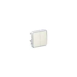 Double Poussoir Blanc Composable Plexo Legrand 069635